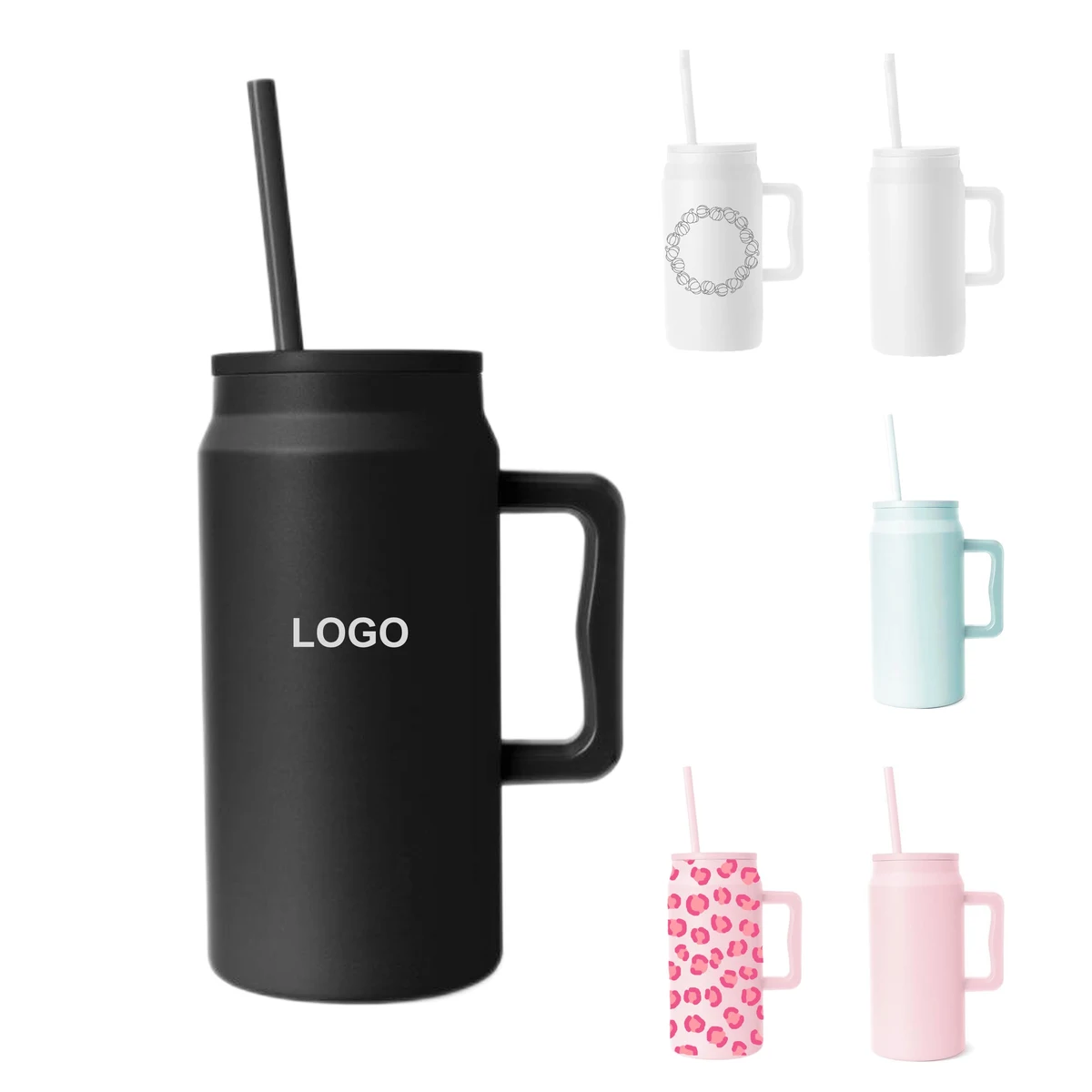 50oz Tumbler with Straw & Lid (direct import) 1