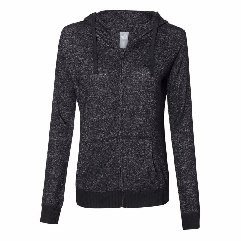 J. America Women's Cozy Jersey Hooded Full-Zip - 8656