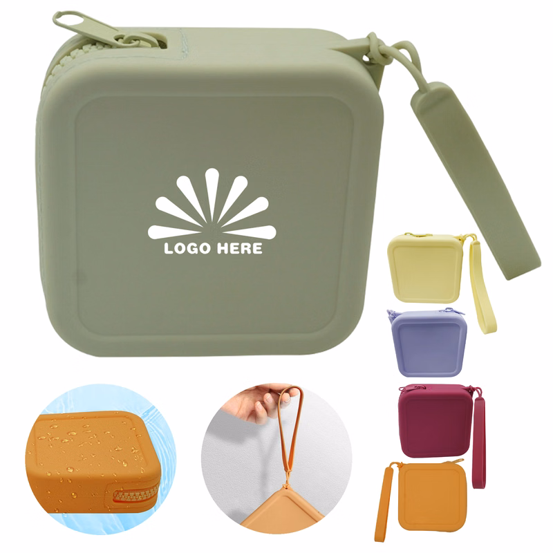 Spill-Proof Silicone Cosmetic Bag For Travel