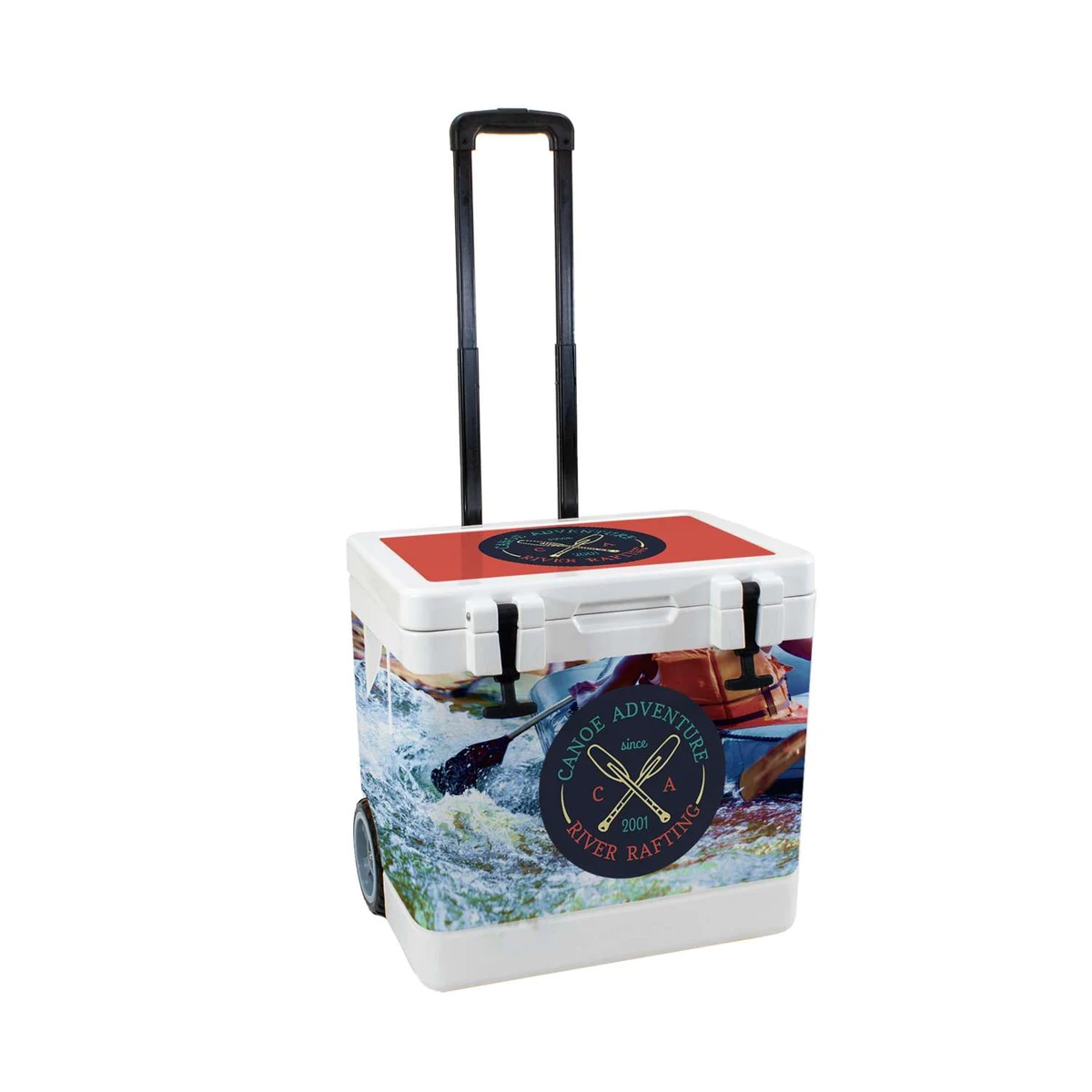 35L OBP Wheeled Explorer Cooler, Wrap Graphic w/ Lid Decal 1