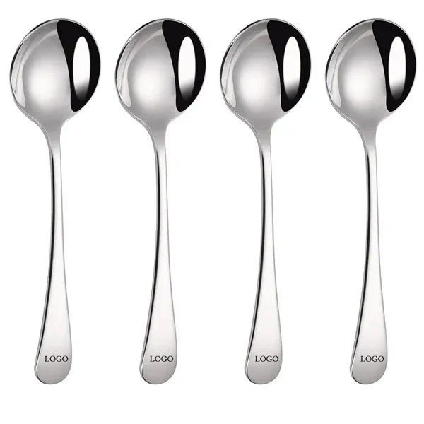 Custom 18/10 Stainless Steel Soup Spoon — Premium Dining Promotional Item 1