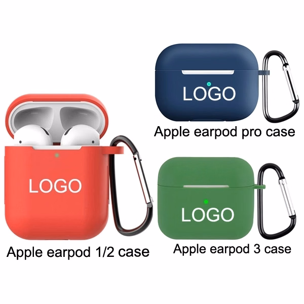 Silicone Earphone Case With Carabiner