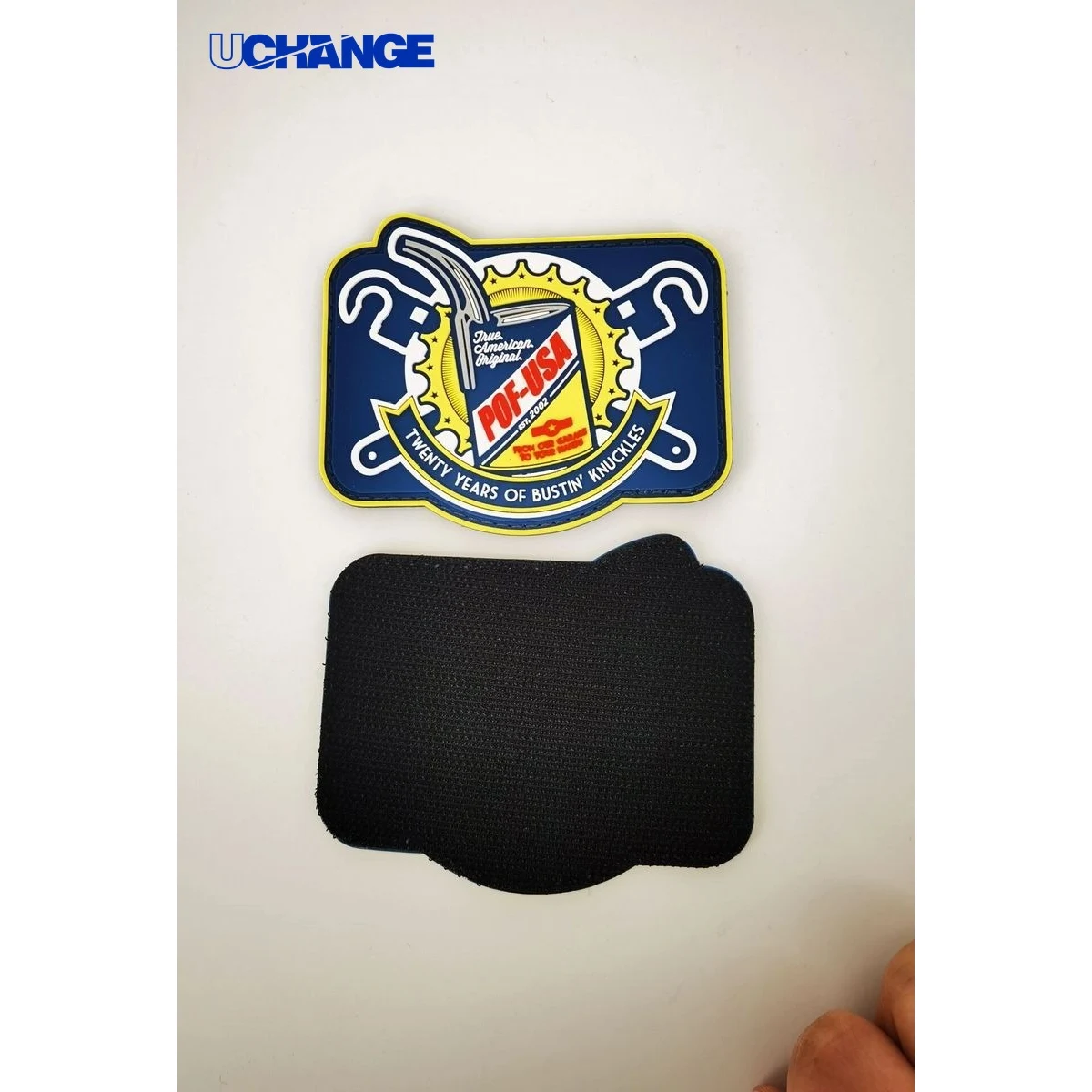 Custom PVC Patch with Hook Backing for Uniforms 1