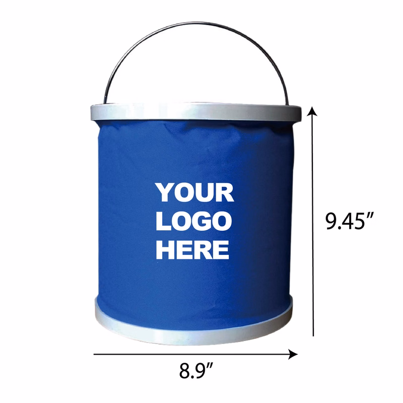 9L Portable Travel Bucket with Steel Grip