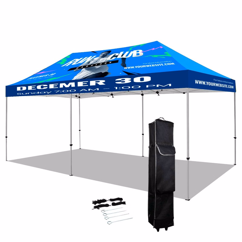 Aluminum Frame Pop Up Tent Kit 10' X 20' (Full-Bleed Dye Sublimation)