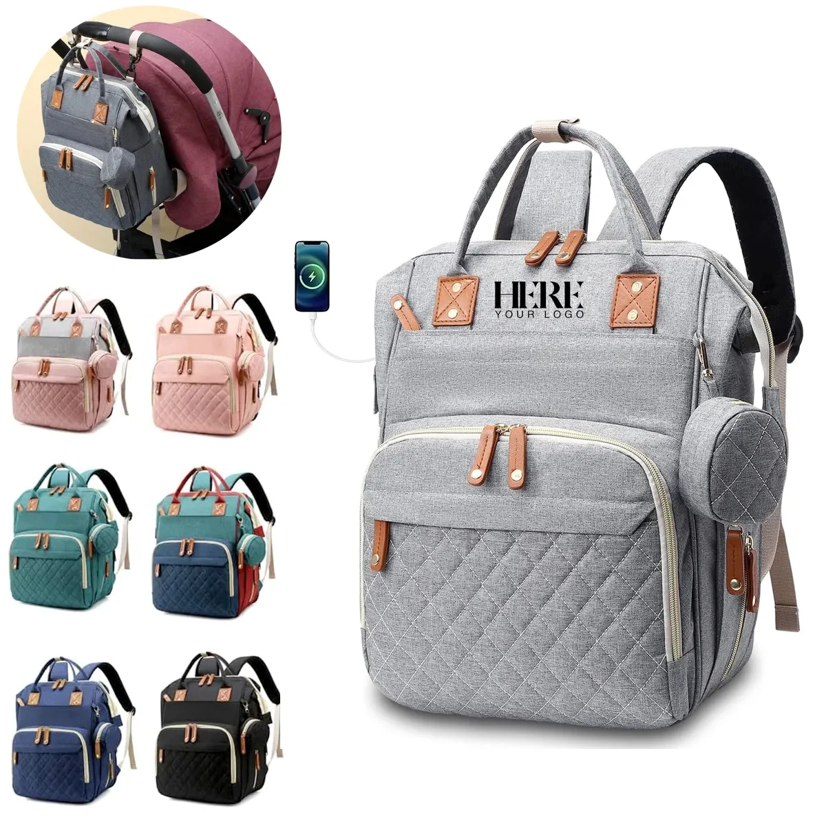 Multifunction Diaper Bag Backpack 1