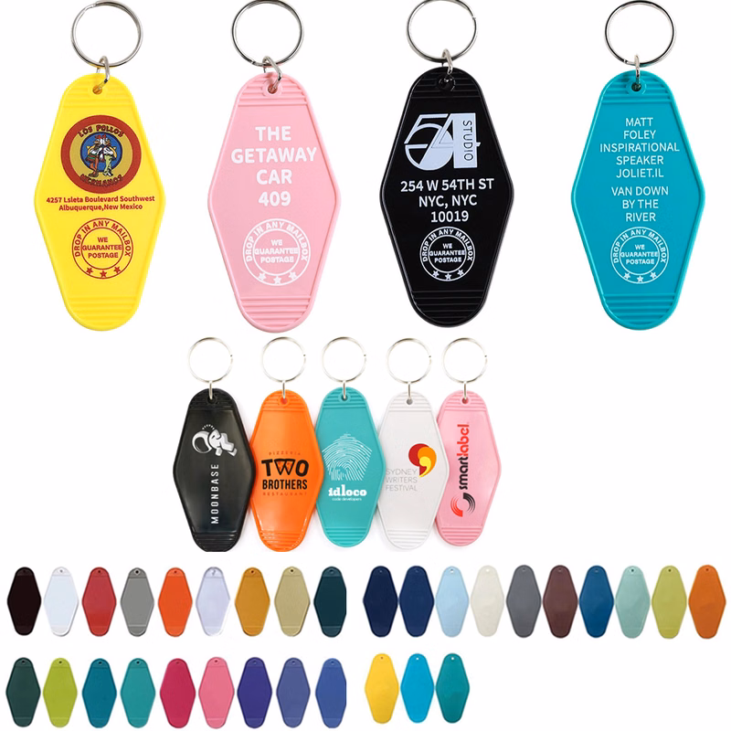 Motel Style Plastic Key Ring