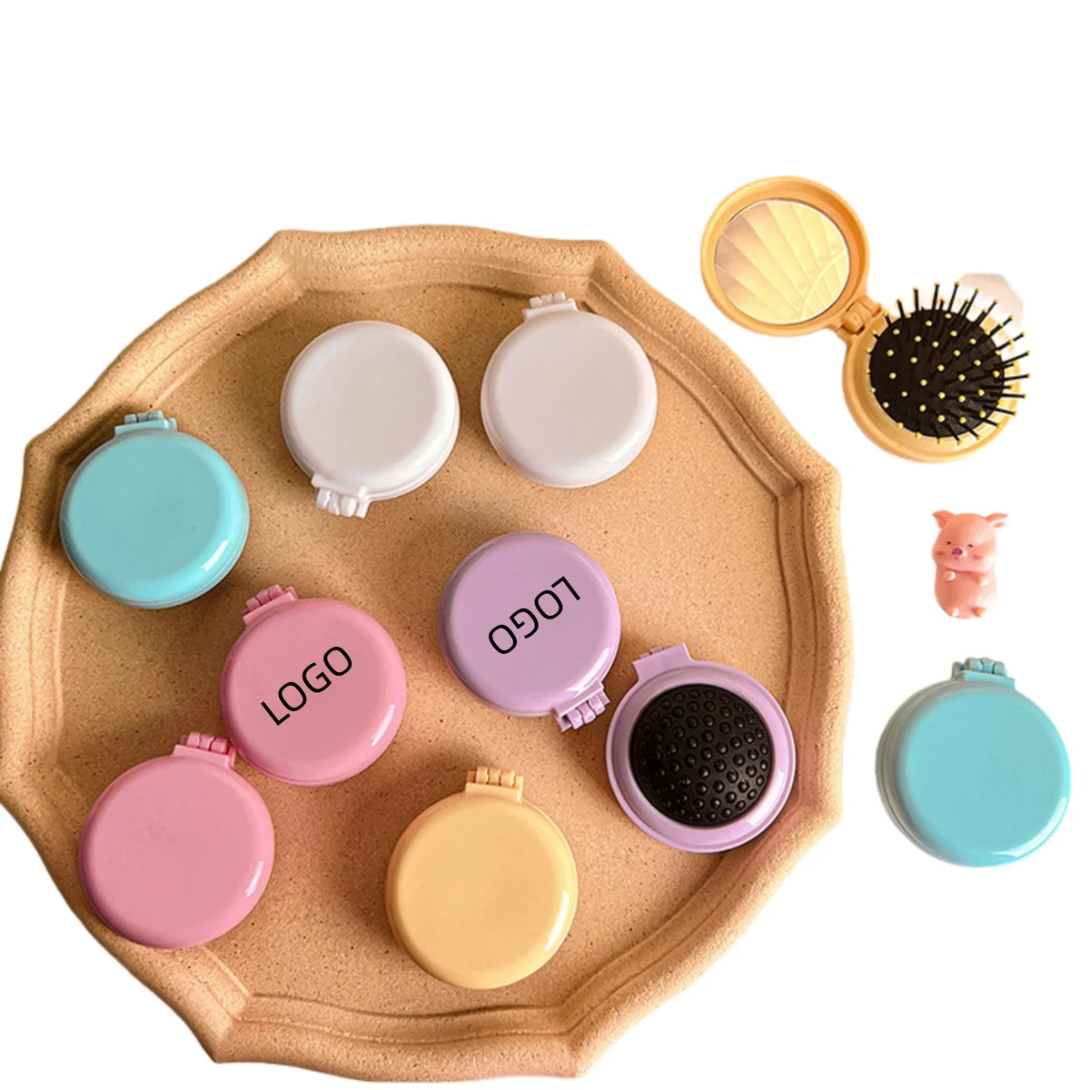 Mini Travel Portable Air Cushion Combing Mirror 1