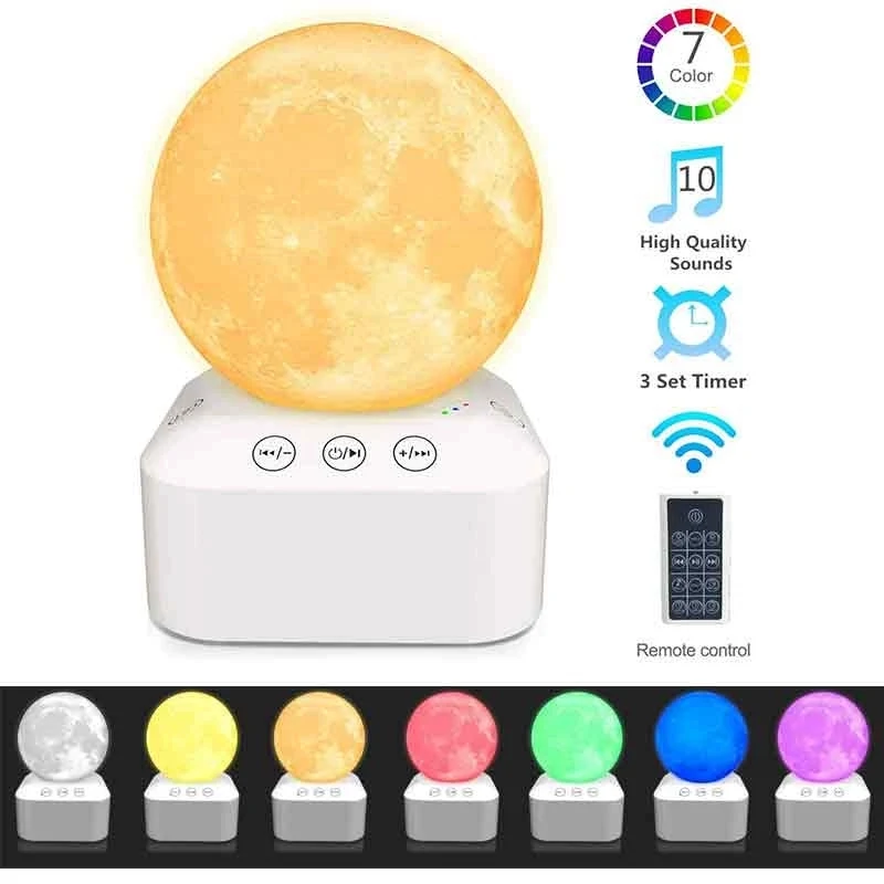 7 Color Lights Music Sleep Machine With Remote Control 1