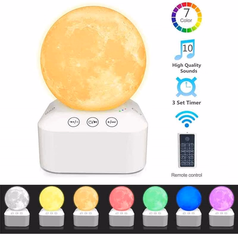 7 Color Lights Music Sleep Machine With Remote Control