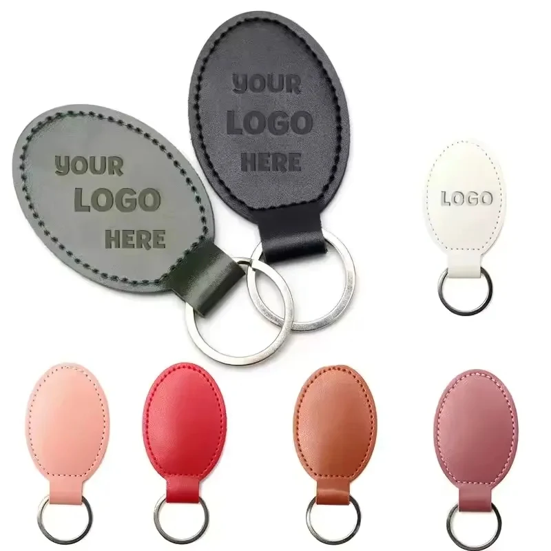 Portable Leather Keychain Handmade Genuine Leather 1