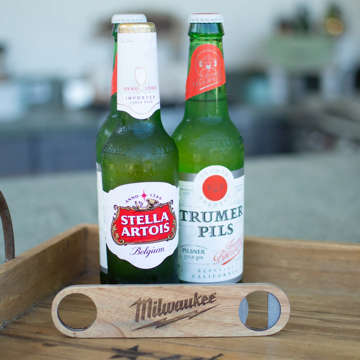 Wood Bottle Opener: Slim Profile with Integrated Metal Jaw 1