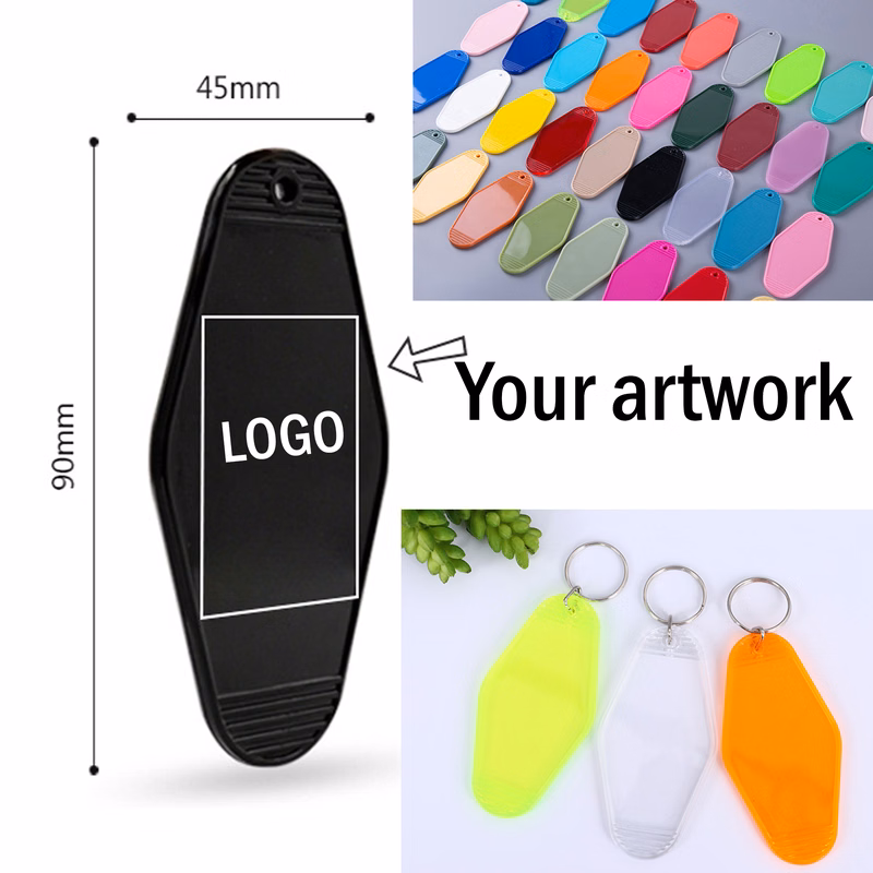 Plastic Label Key Chain