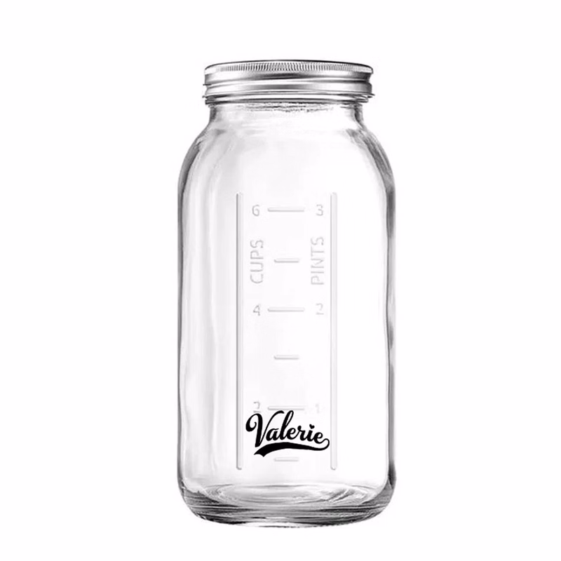 64oz BPA Free Wide Mouth Mason Jars w/ Lid