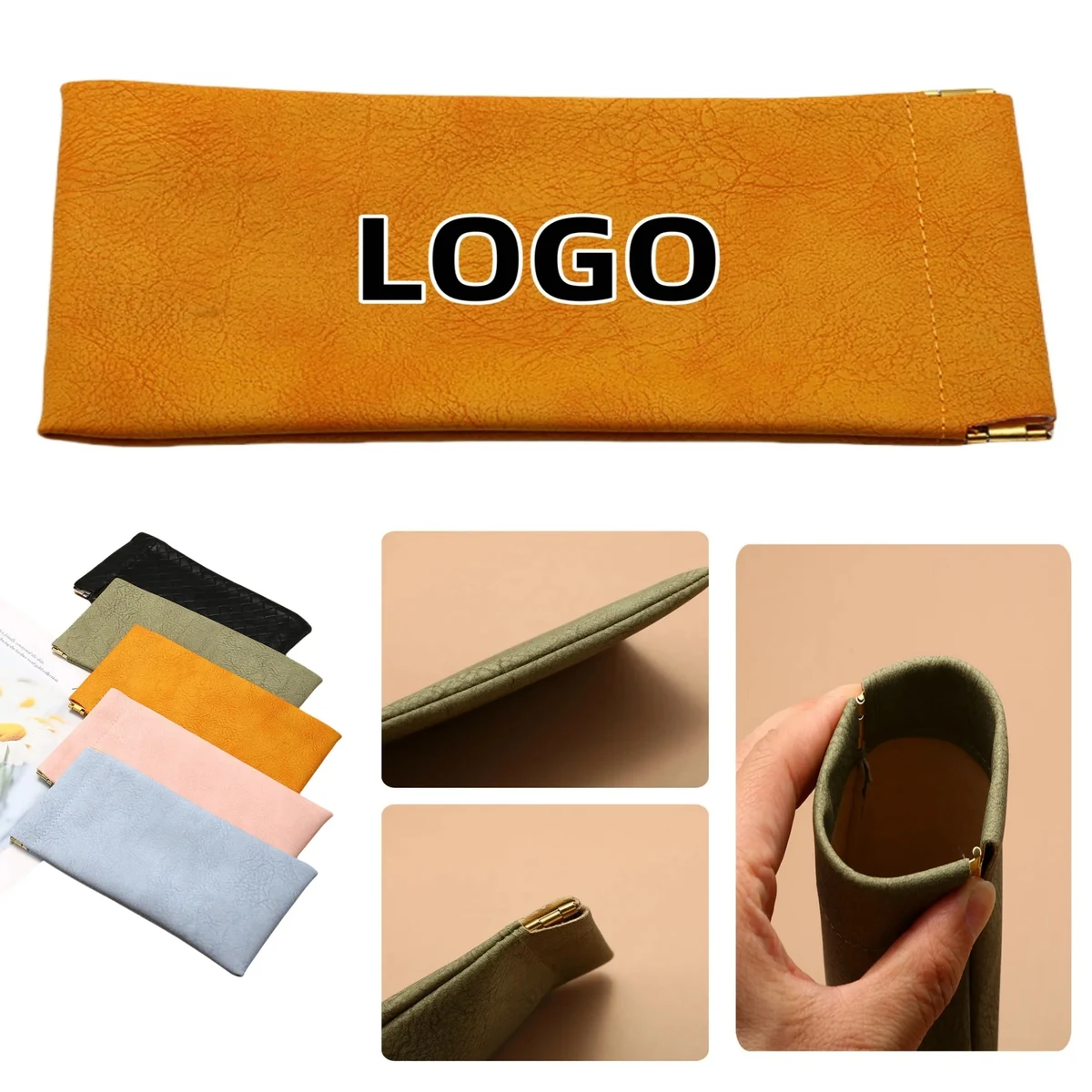 Fasten Top PU Sunglasses Pouch 1