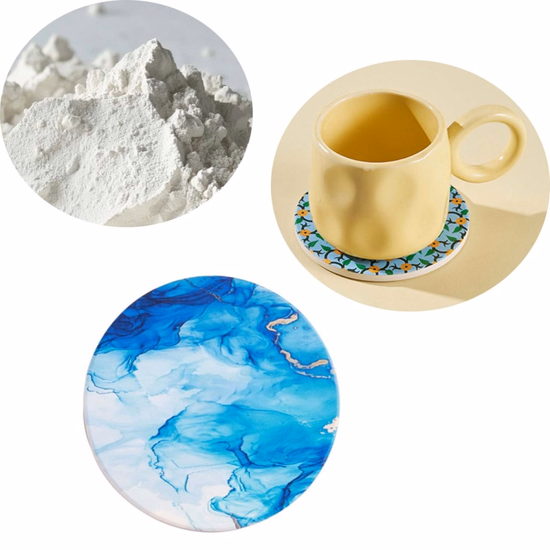 Round Diatomaceous Earth Coasters