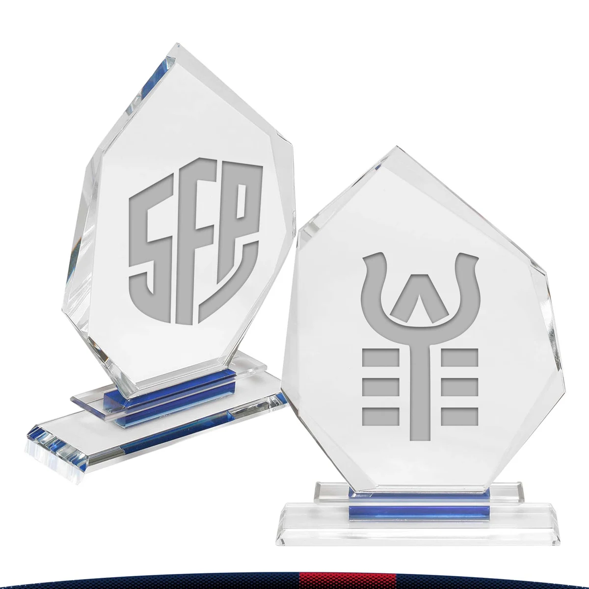 Slanted Heptagon Crystal Awards 1