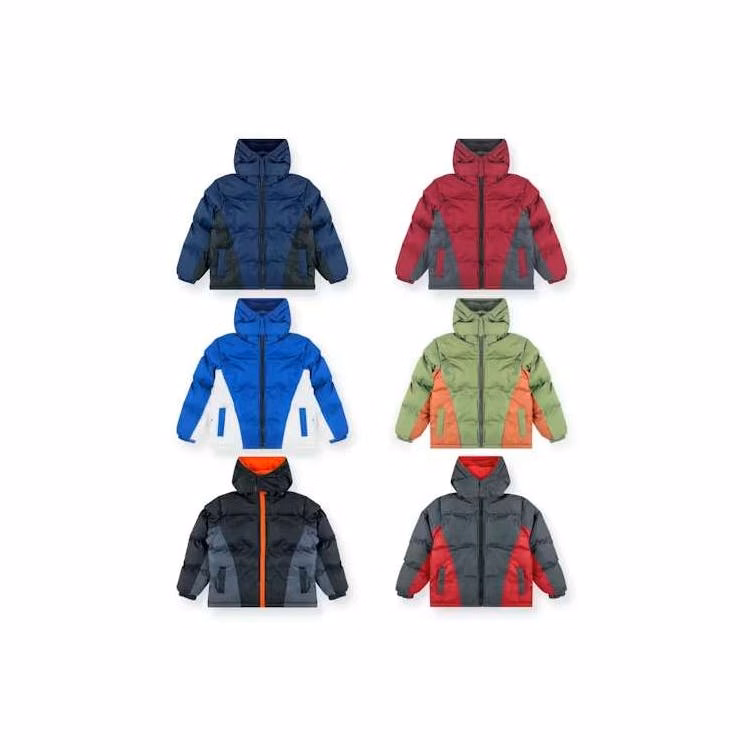 Boys' Puffer Hooded Jackets - Size 10/12 Assorted Colors