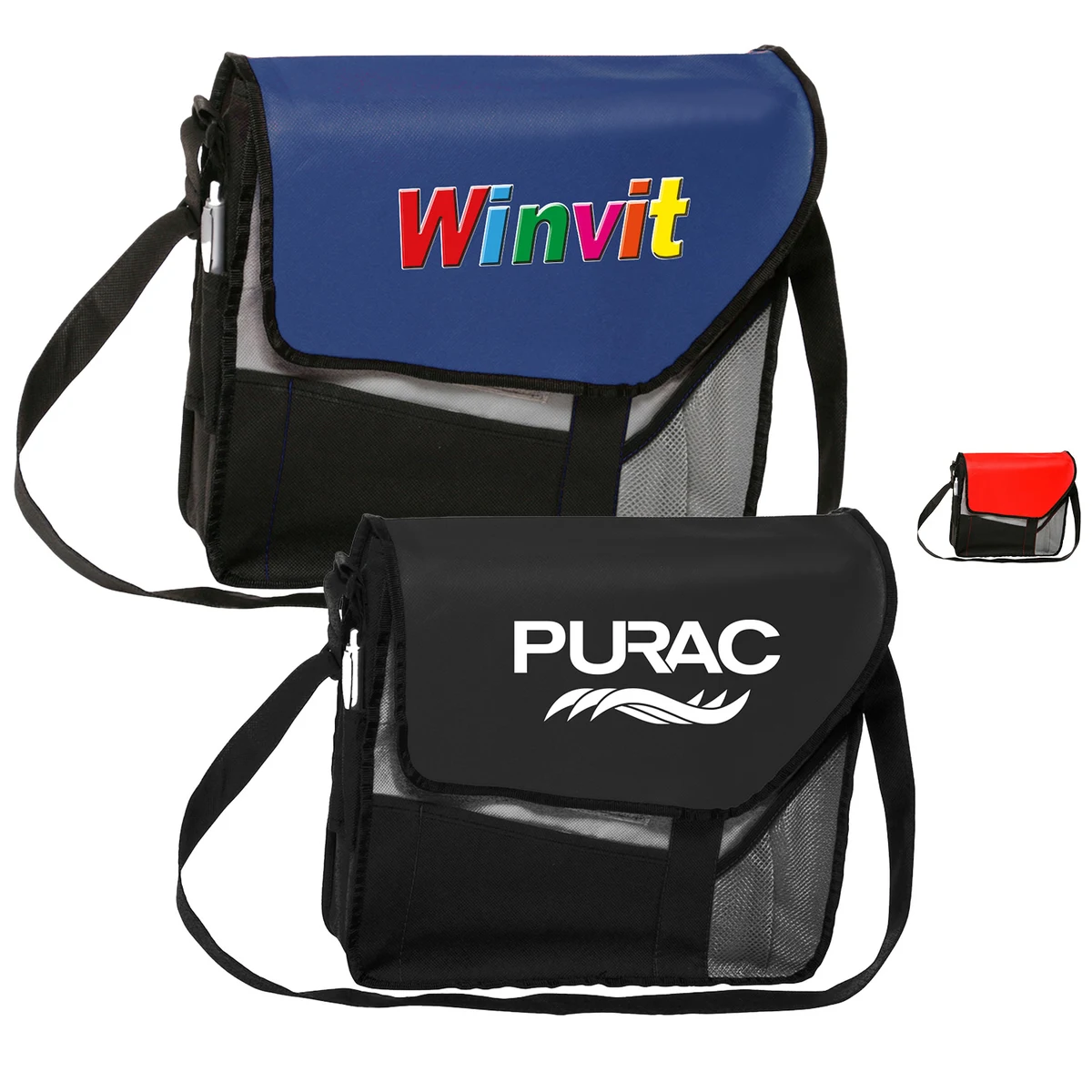Messenger Bag - Slant flap Laptop bags w/ Shoulder strap 1