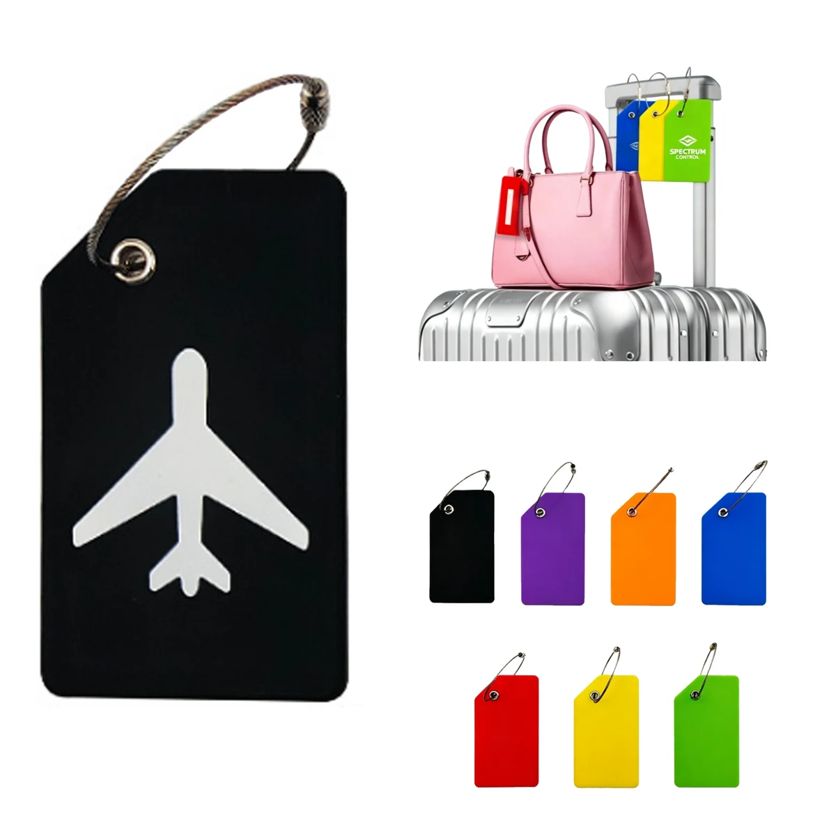 Silicone Airplane Luggage Tag 1
