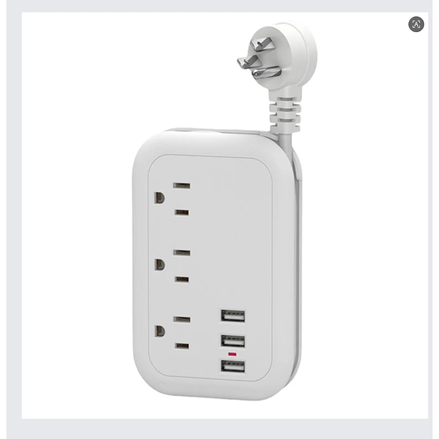 Power Strip Socket Extension Office Cord 1