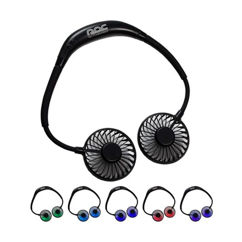 Dual Breeze Hands-Free Neck Fan with Mood Light 1