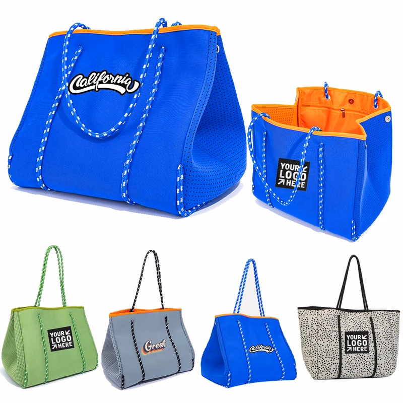 Large Fashion Neoprene Beach Tote Bag For Women