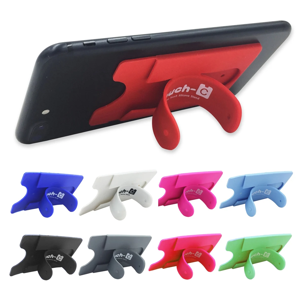 Silicone Phone Card Holder with Phone Stand 1