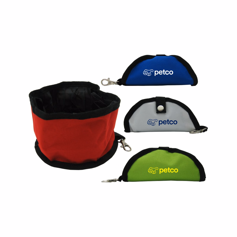 Union Printed - Folding Pet Bowl with Clip