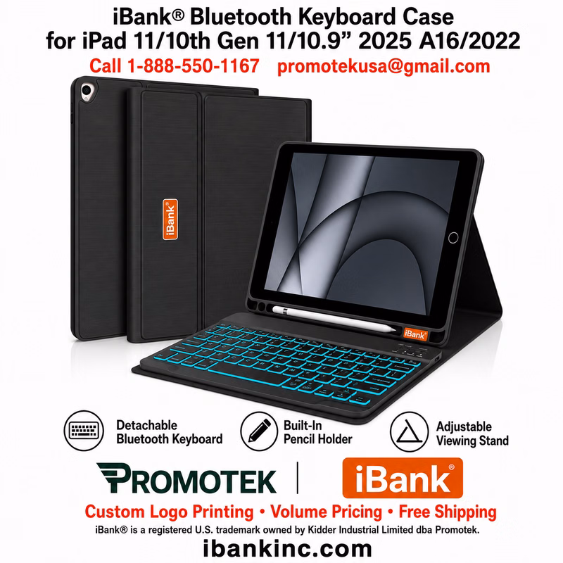 iBank ® Detachable Bluetooth Slim Wireless Keyboard and Soft Back Cover Tablet Case