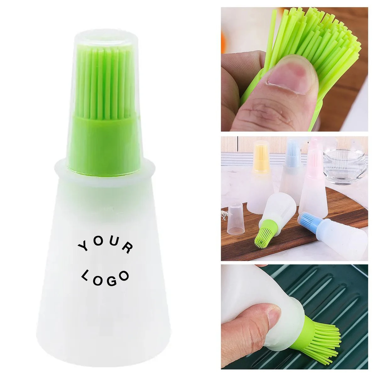 Silicone Cooking Brush with Transparent Bottle 1