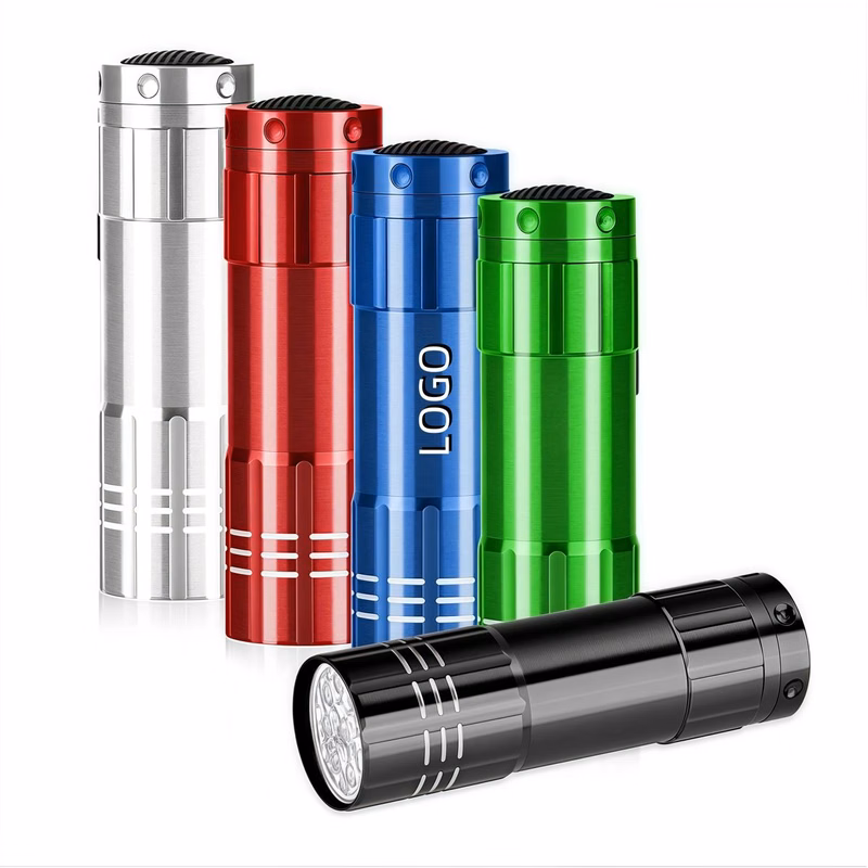 9LED Mini Aluminum Alloy Flashlight
