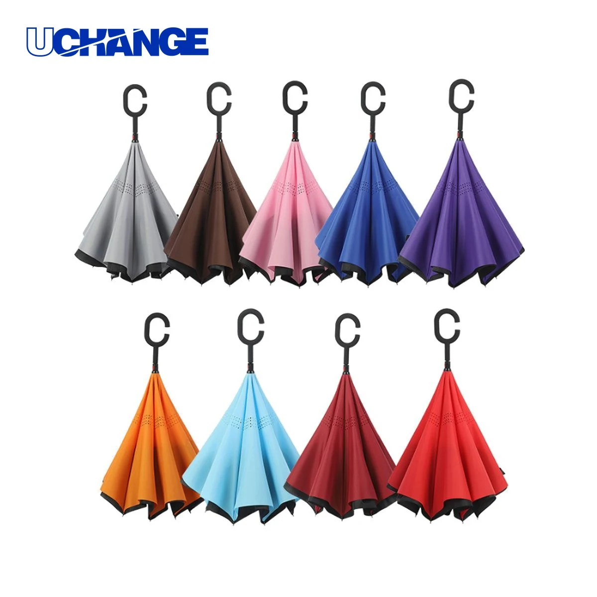 Inverted Reverse Umbrella for Rain 1