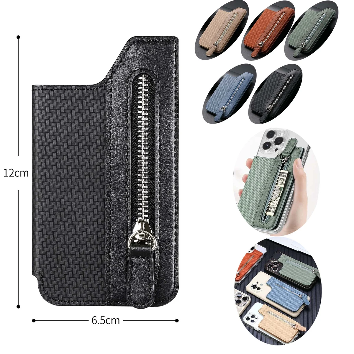 Multifunctional Adhesive Phone Wallet Card Holder 1