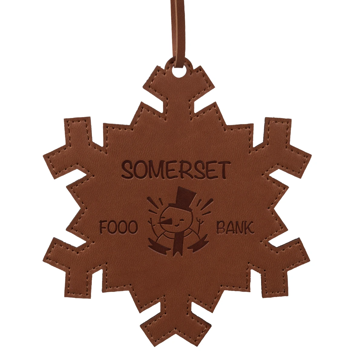 5" Leather Ornament 1