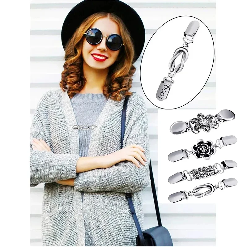 Vintage Sweater Shawl Clip Set 1