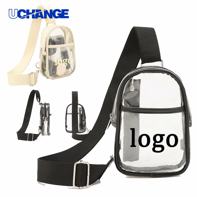 PVC Transparent Crossbody Chest Bag Organizer