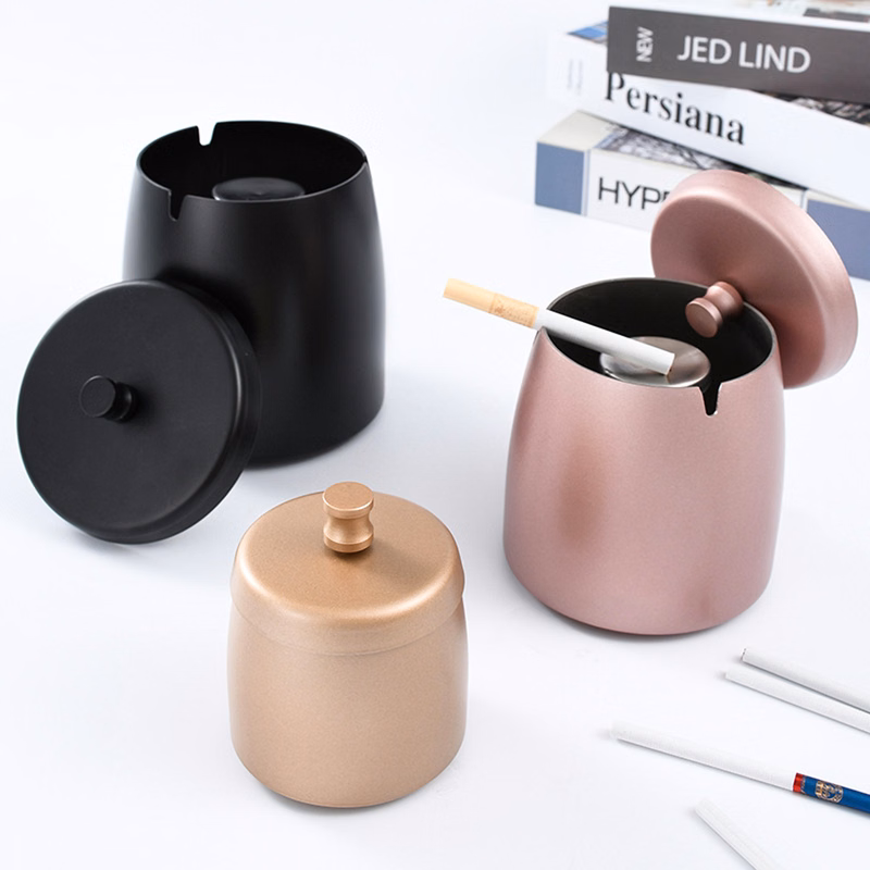 Windproof Smokeless Stainless Steel Ashtray