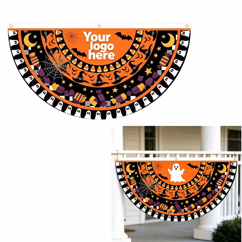 Half Fan Hanging Banner