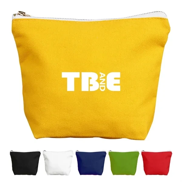 Custom Canvas Utility Bag With Zipper — Multipurpose Daily Organizer Brand Essential, custom tote bag with logo imprint 1