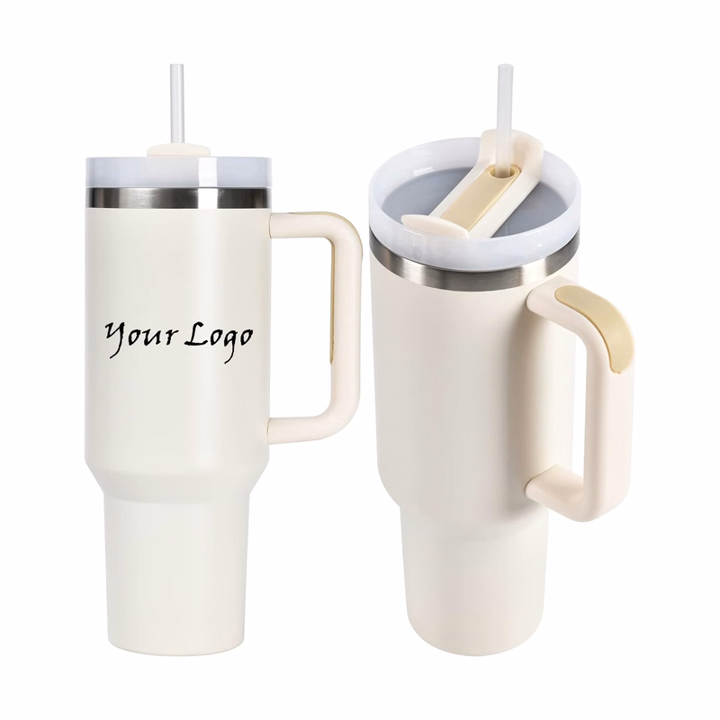 40 oz Tumbler With Lid, Starw And Handle
