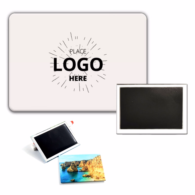Full Magnet 3 Inch X 2 Rectangular Button