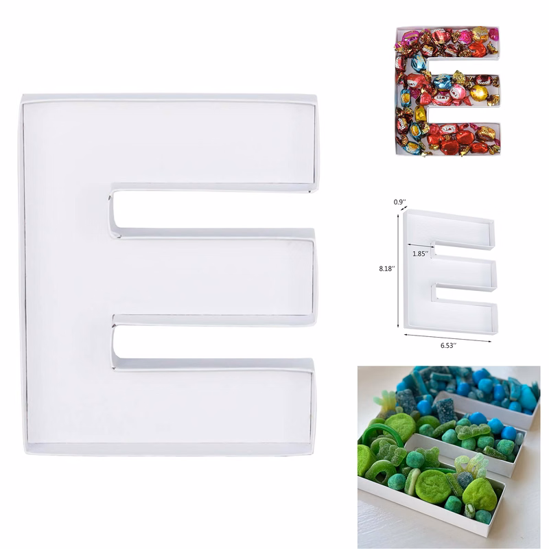 8" Cardboard Letter Shaped