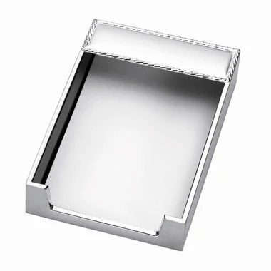Silver Plated Memo Pad Holder 1