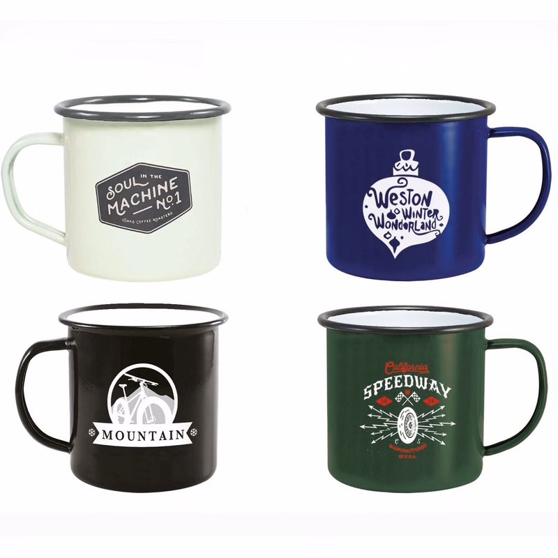 12oz Customizable Enamel Coffee Mug
