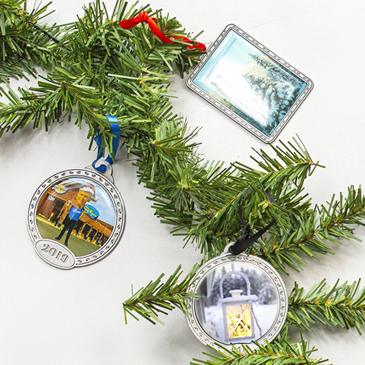 Print Ornaments: Two sides up to 3" x 3" 1