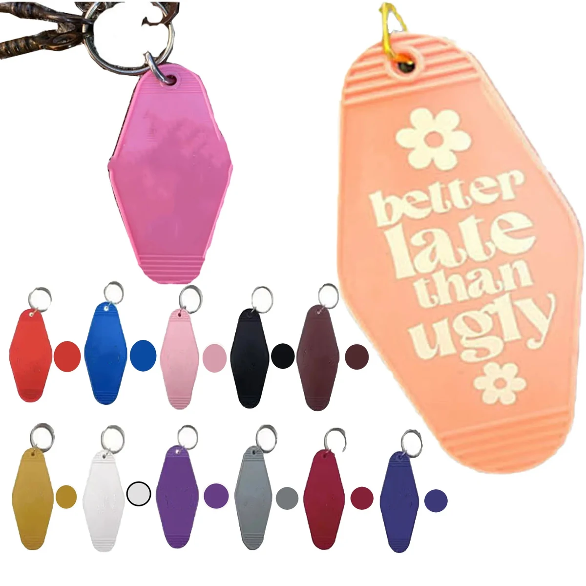 Spot Hotel Motel Keychain Full Color 1