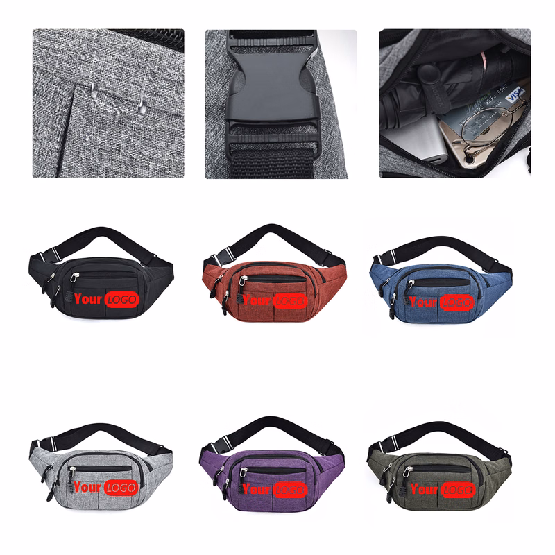 MOQ50 Personalized Lightweight Travel Waist Bag