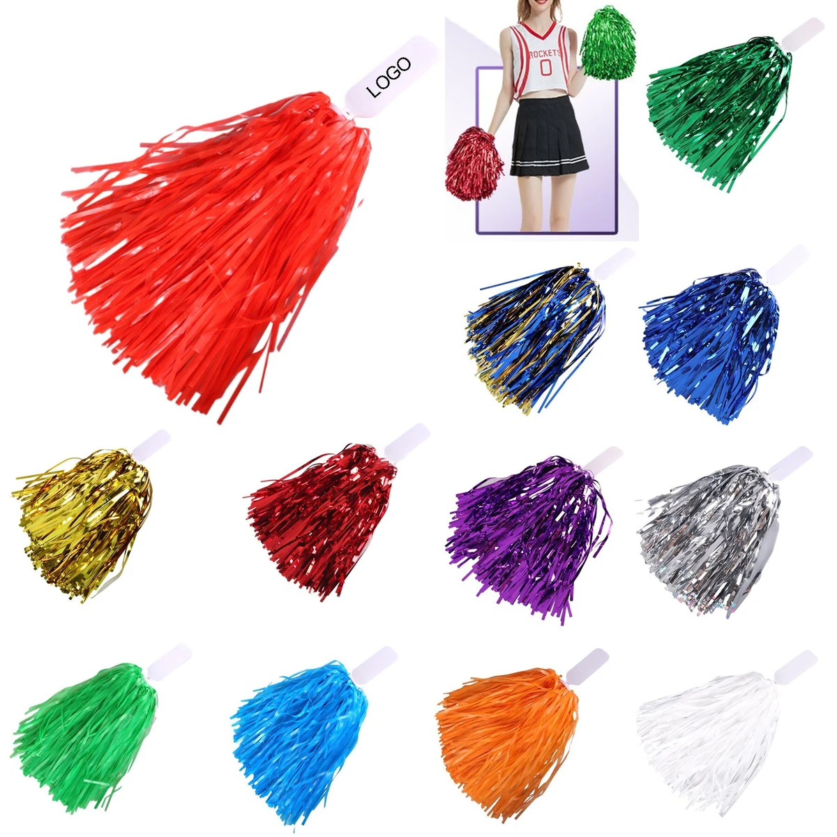 Plastic Cheer Poms 1