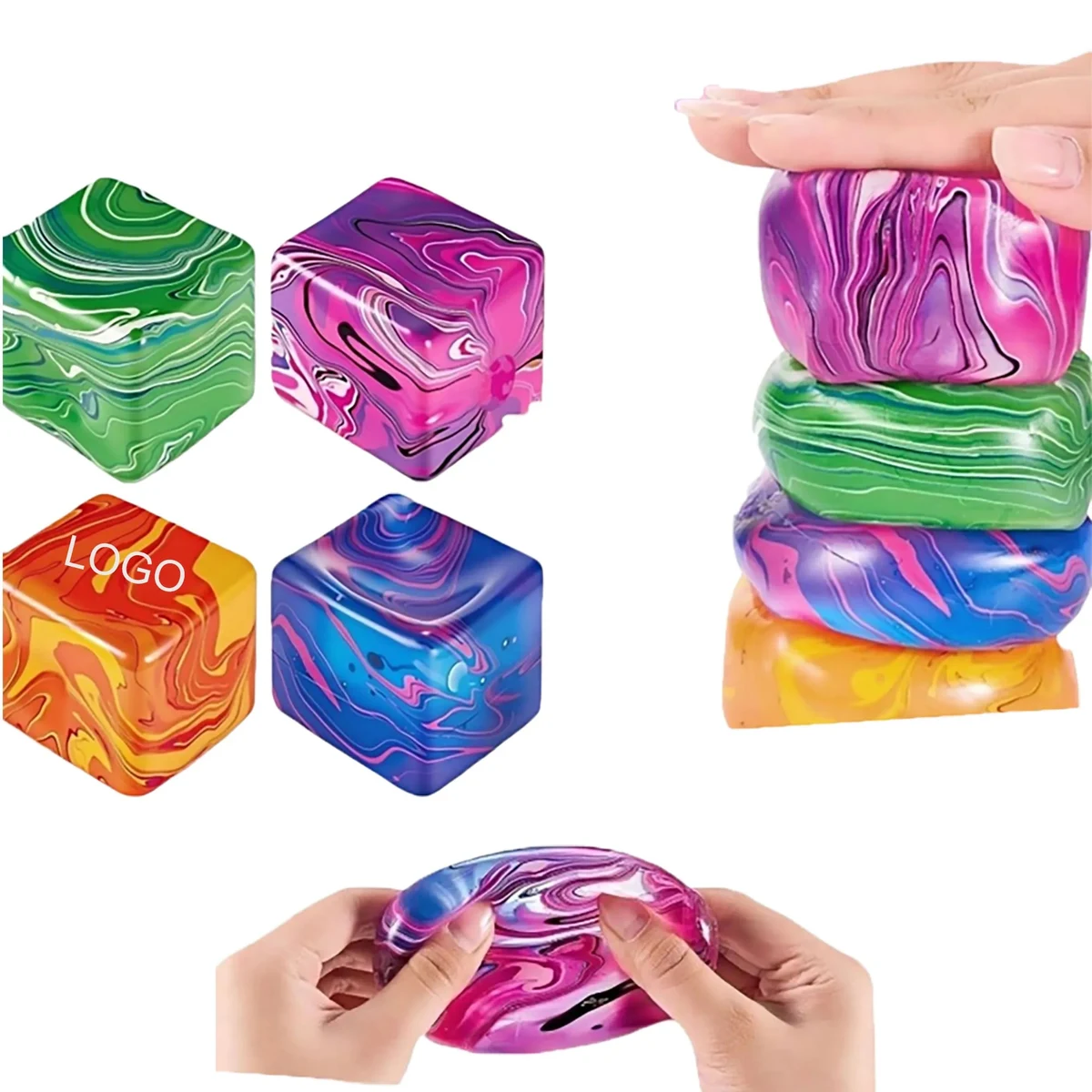 Ribbed Slow Rebound Stress Relief Toy 1